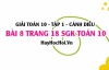 Giải bài 8 trang 18 Toán 10 tập 1 SGK Cánh Diều